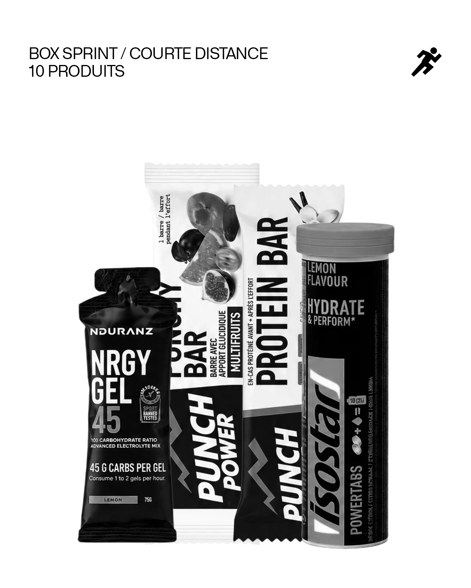 BOX SPRINT / COURTE DISTANCE - 10 PRODUITS