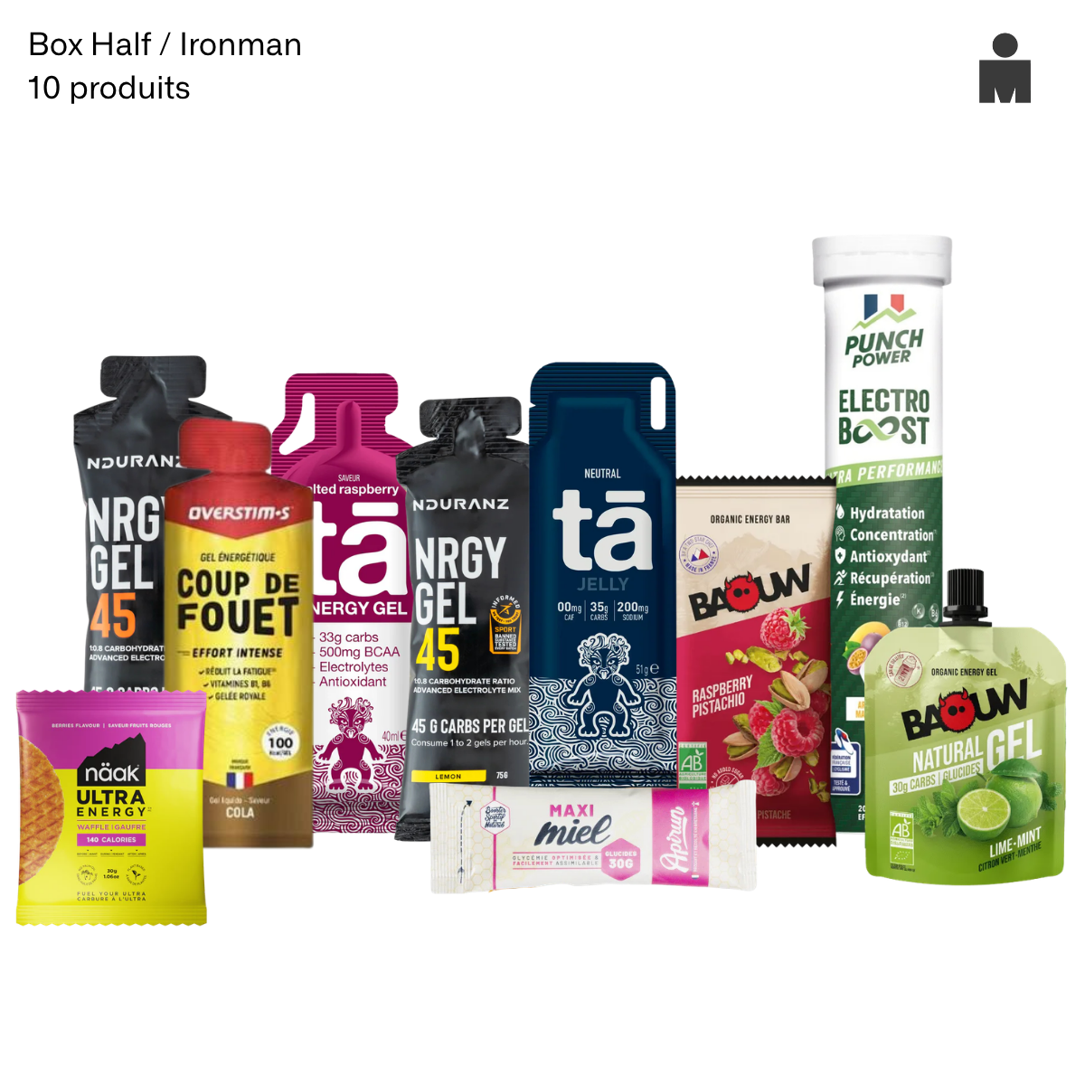 BOX HALF / IRONMAN - 10 PRODUITS