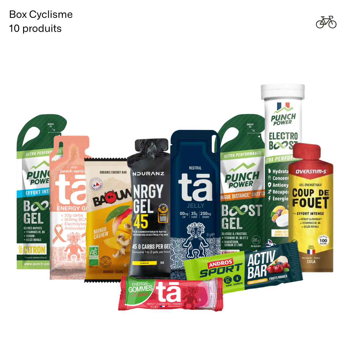 BOX CYCLISME - 10 PRODUITS