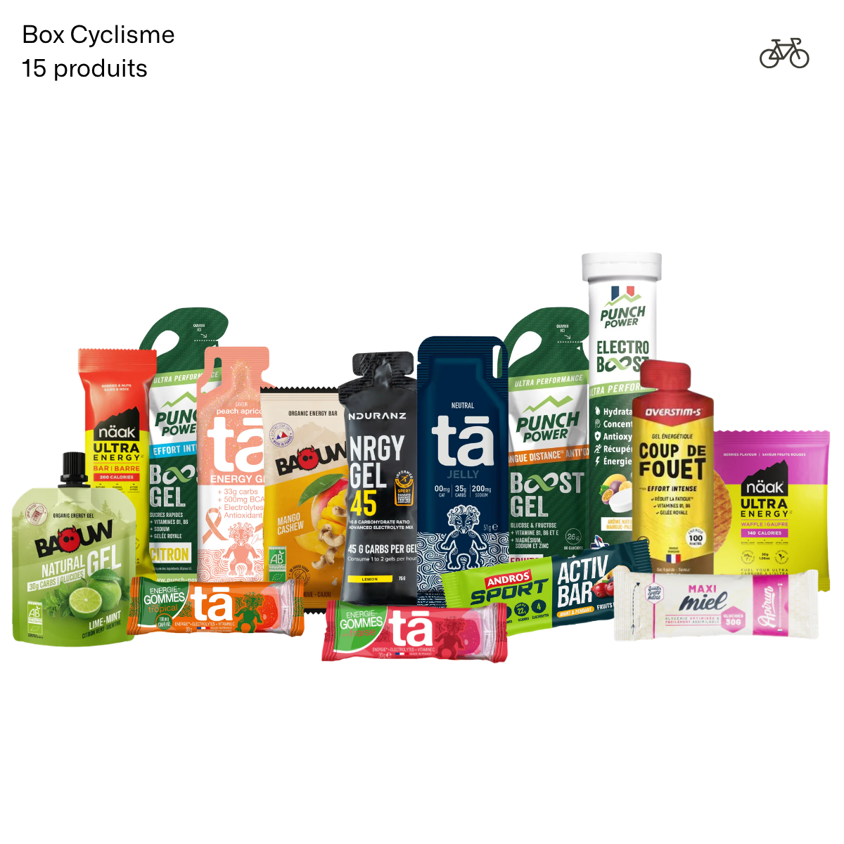 BOX CYCLISME - 15 PRODUITS