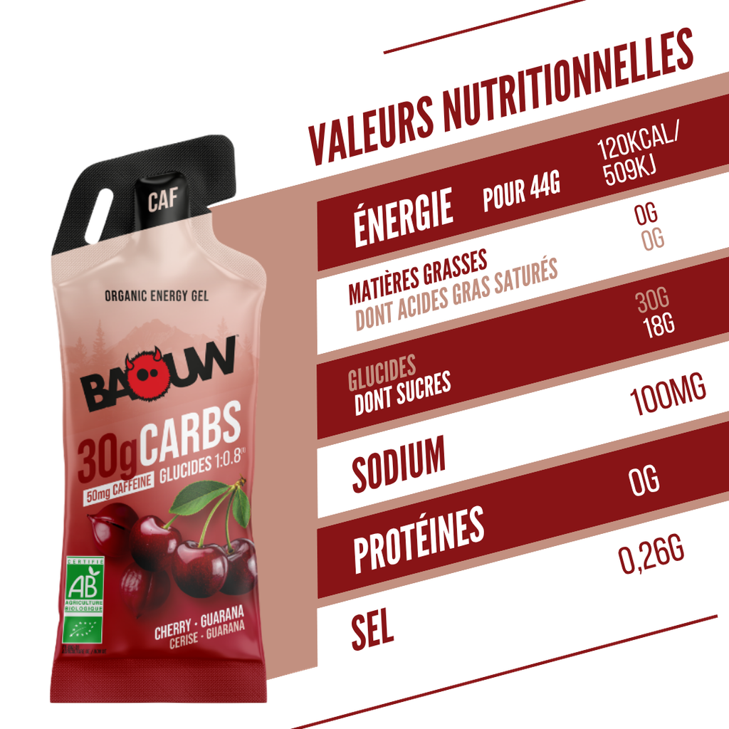 Baouw Cerise Caféiné