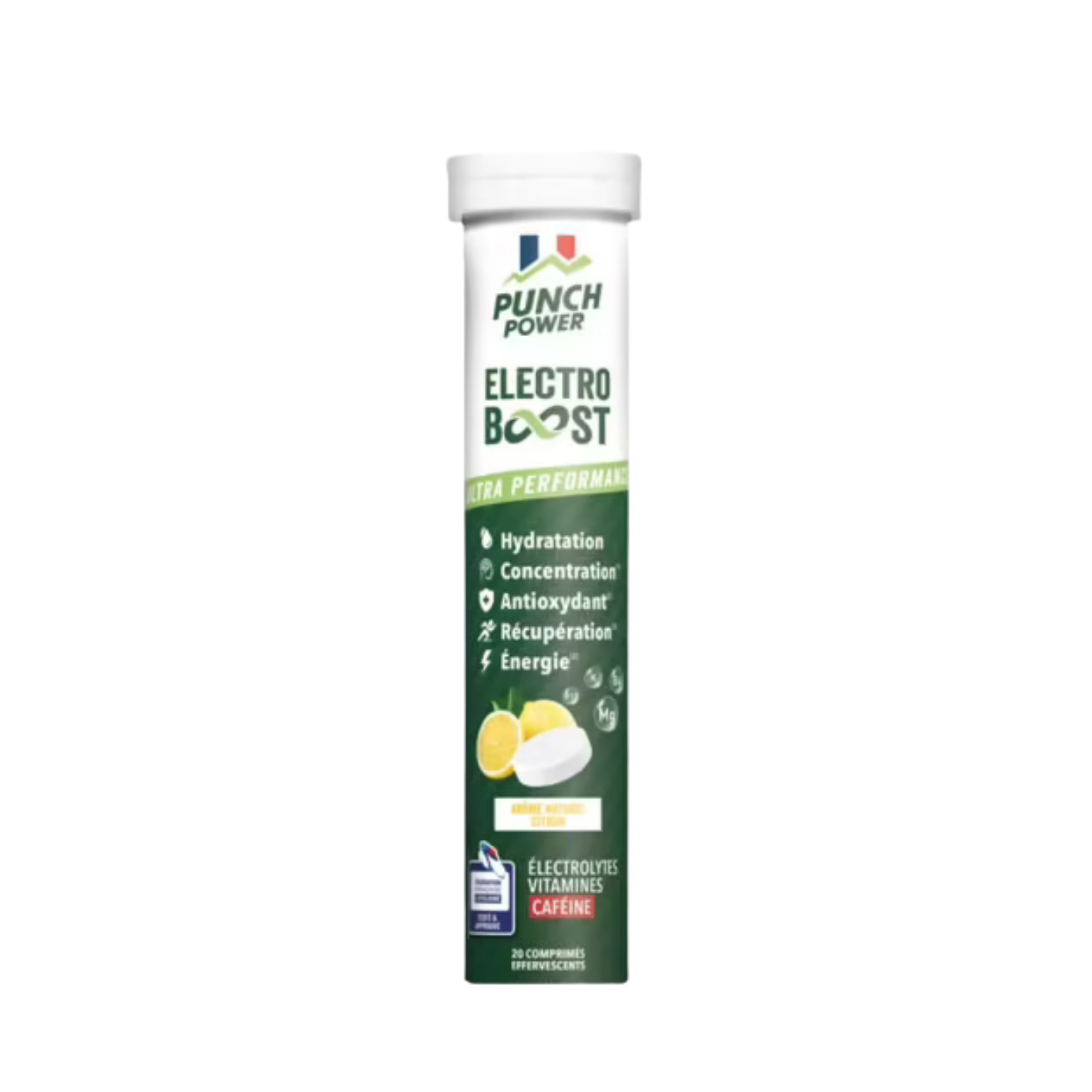 Électrolytes Citron caféine