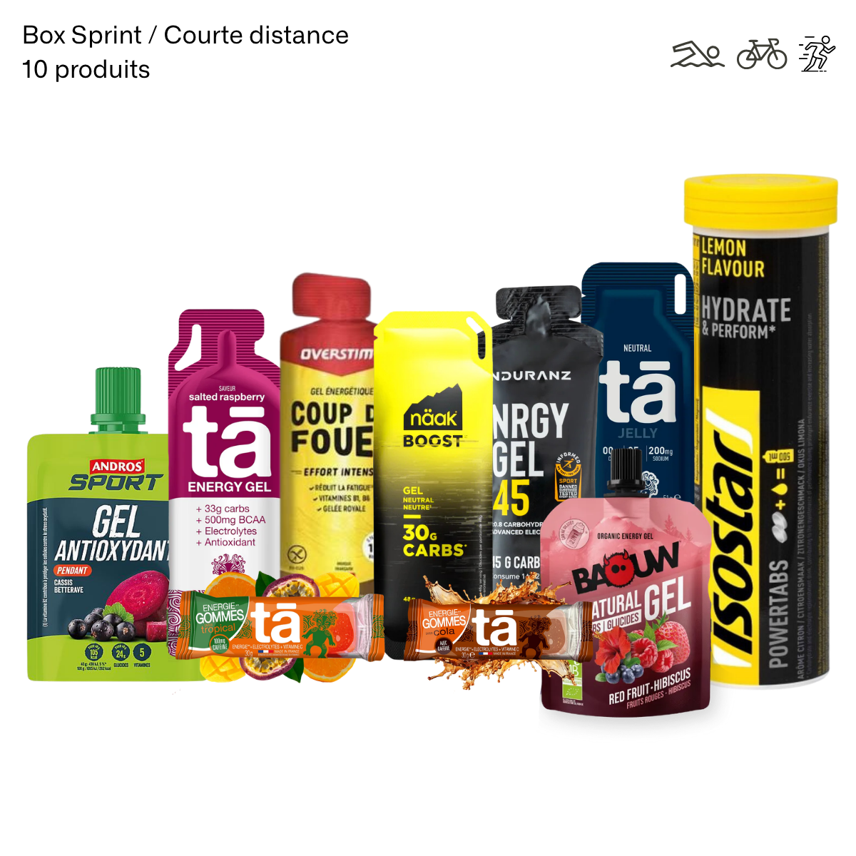 BOX SPRINT / COURTE DISTANCE - 10 PRODUITS